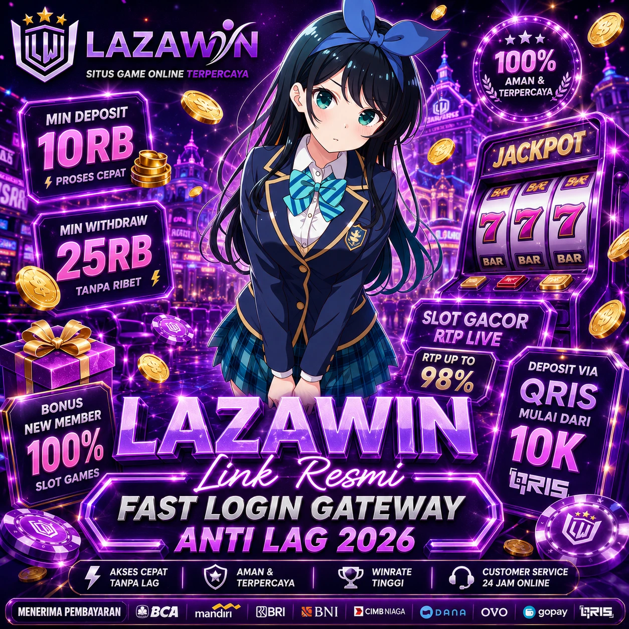 LAZAWIN Link Resmi Fast Login Gateway Anti Lag 2026